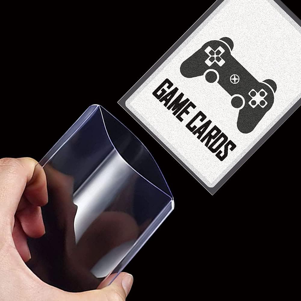 150 Count TopLoaders Card Sleeves and 200 Count Clear Soft Sleeves for Trading Card, Protective Sleeves Holder, Pack of 2 S279647