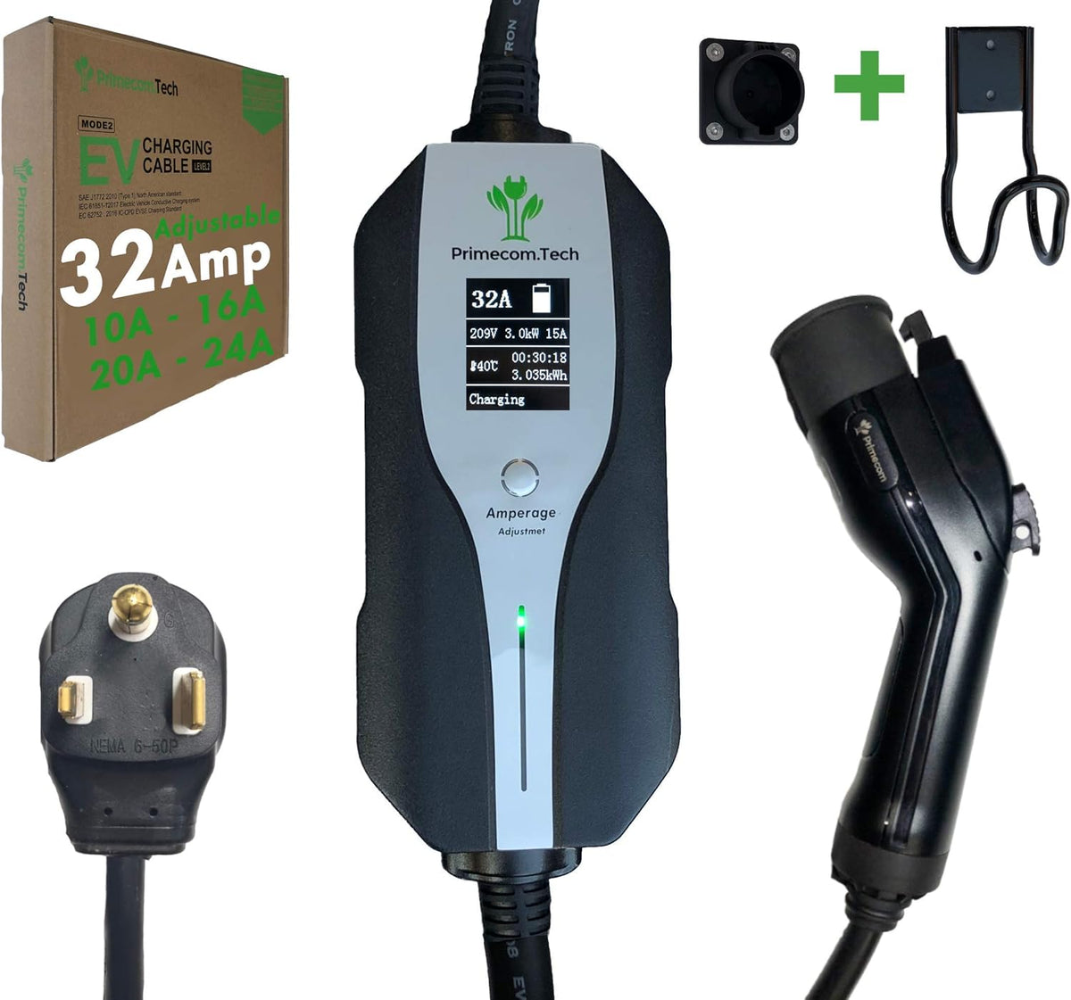 Level 2 Electric Vehicle Charger with 30 Ft Cable B385984