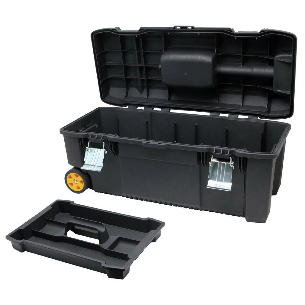 Black Tool Box on Wheels Y149