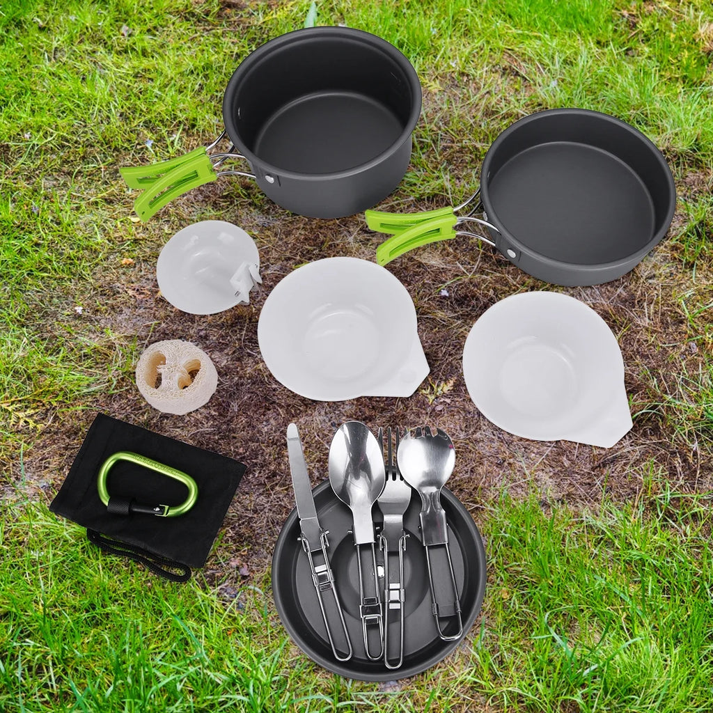15 Pcs Non Stick Camping Cookware Set G1536