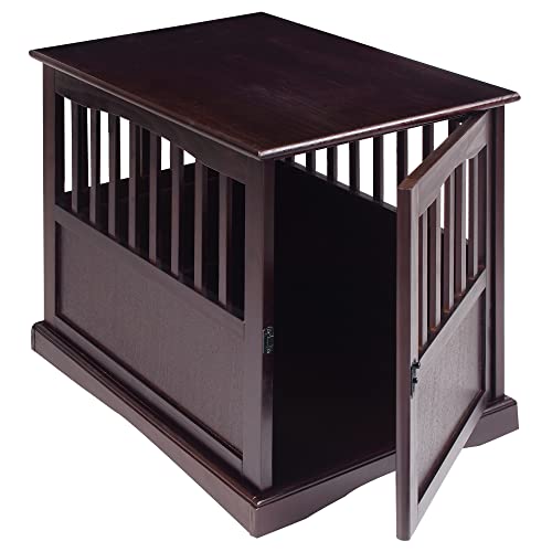 Wooden Medium Pet Crate End Table S720932