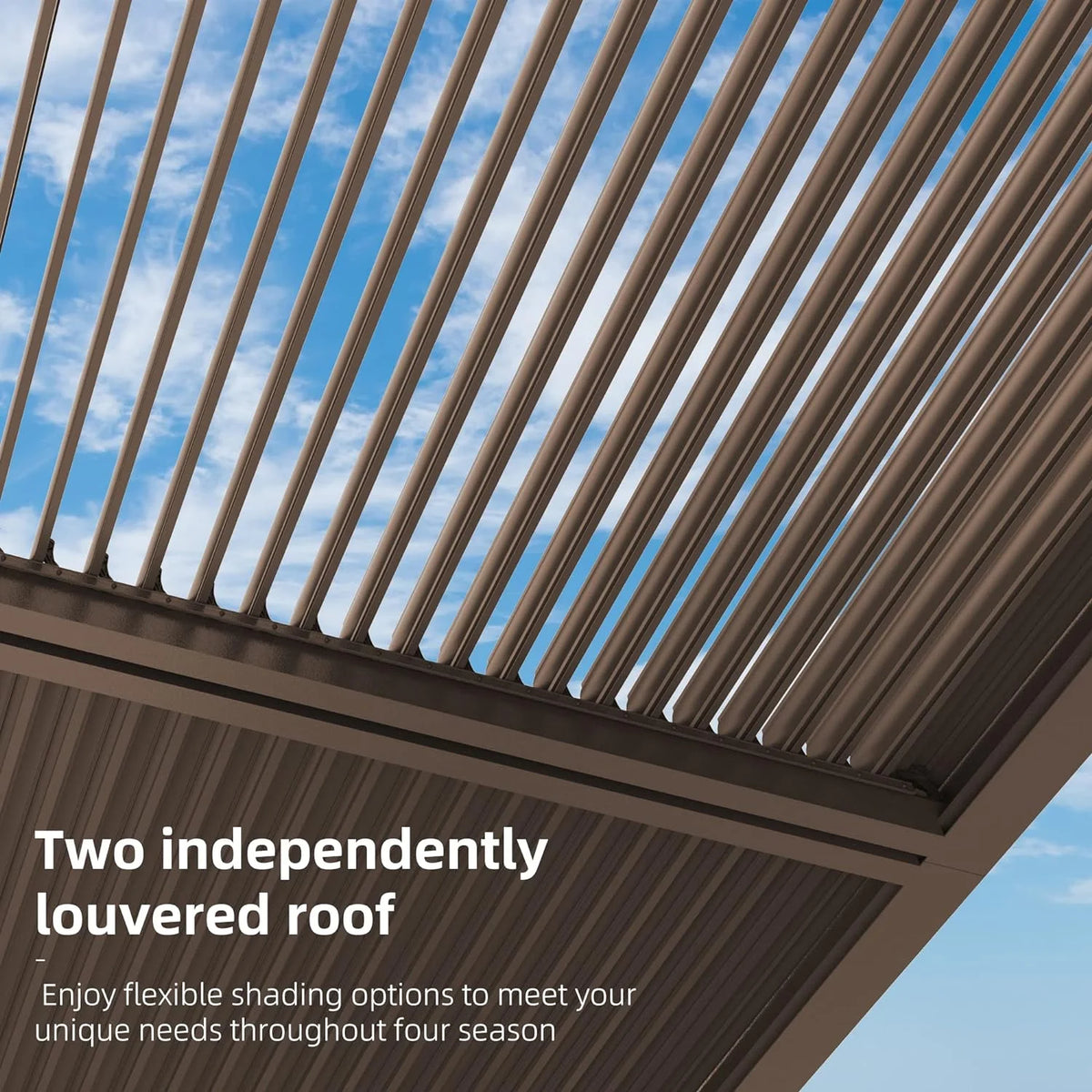 10' × 14' Aluminum Louvered Pergola U255606