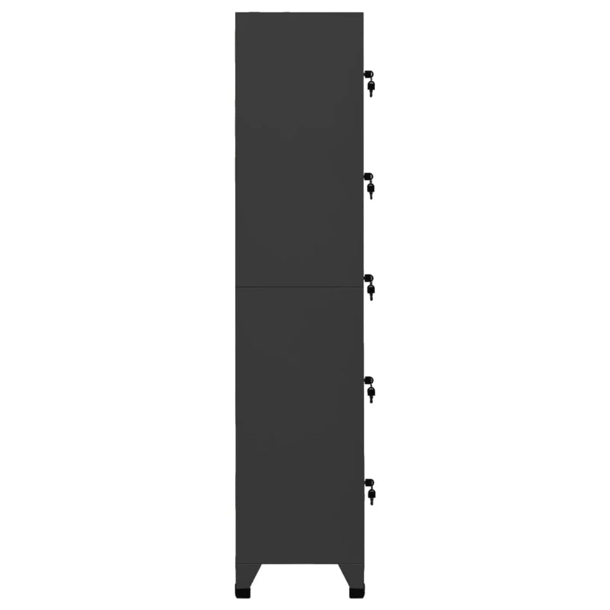 5 Lockable Doors Steel Locker Cabinet Y46749