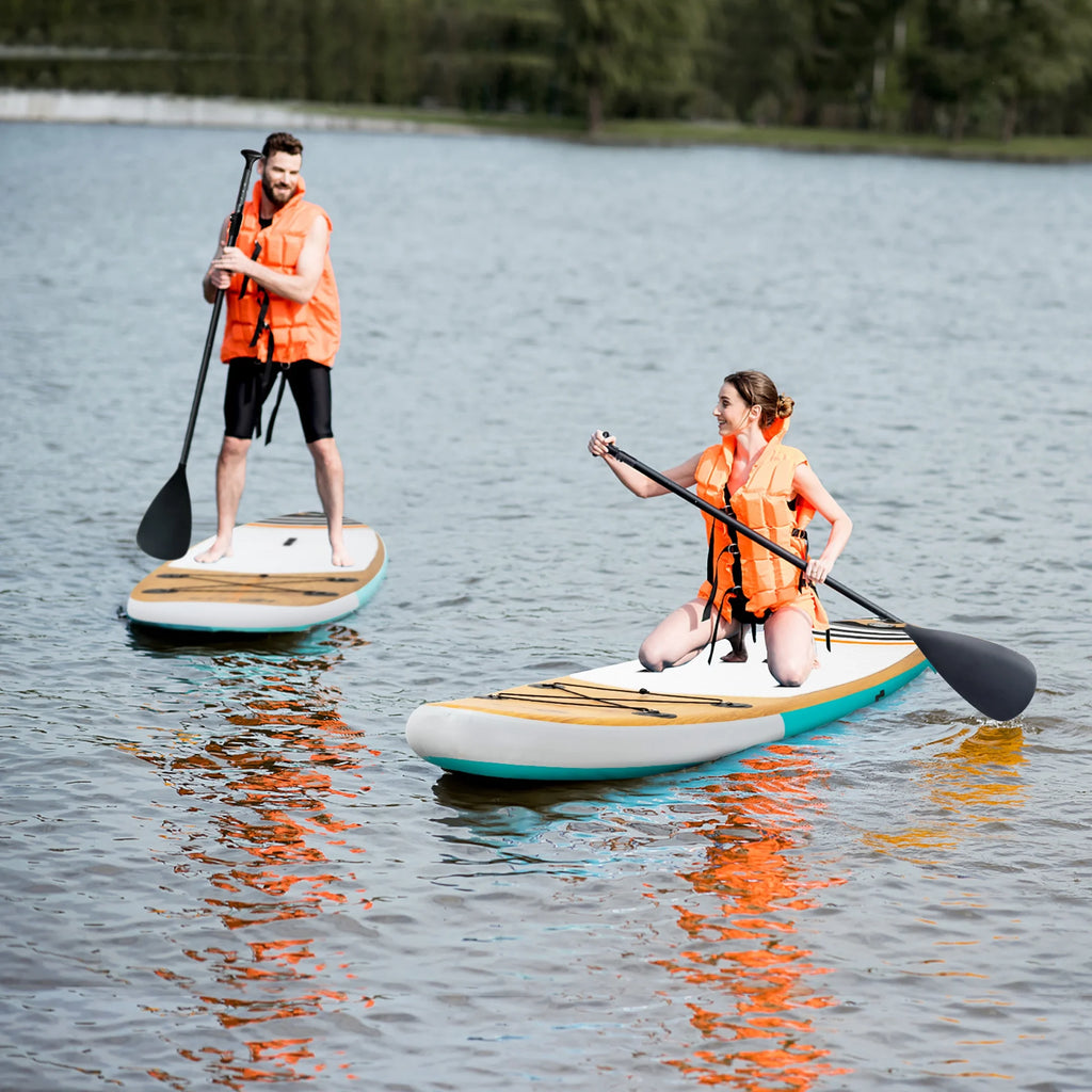 11' Inflatable Stand Up Paddle Board with Bag Paddle Pump K6068
