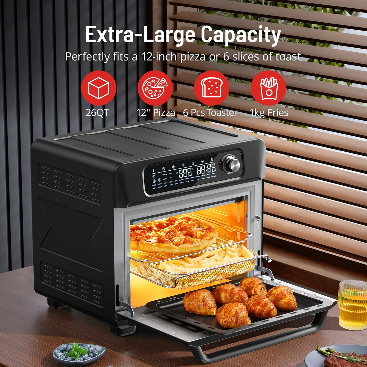 26 QT 24 in 1 Convection Air Fryer Oven Z92658
