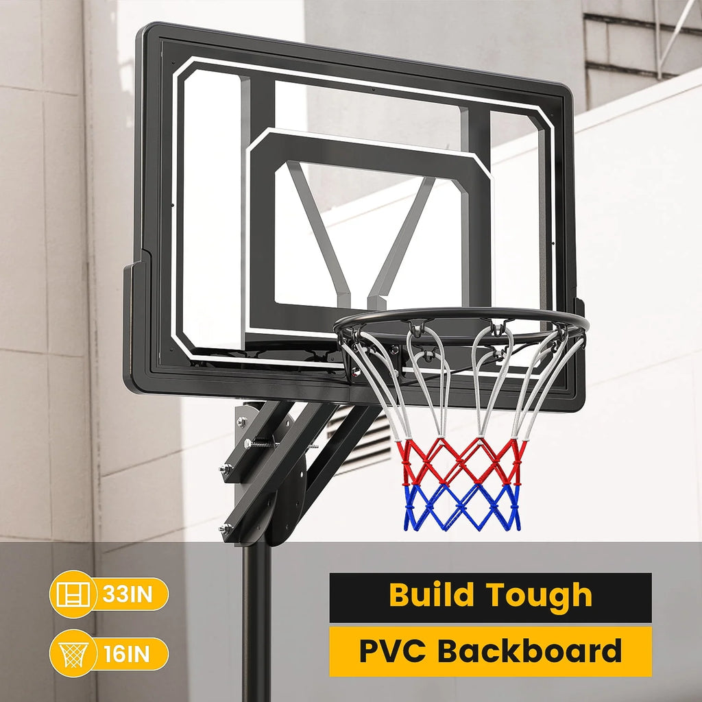 Portable Basketball Hoop & Goal System 5.5 - 9.5 ft. Adjustable X61484