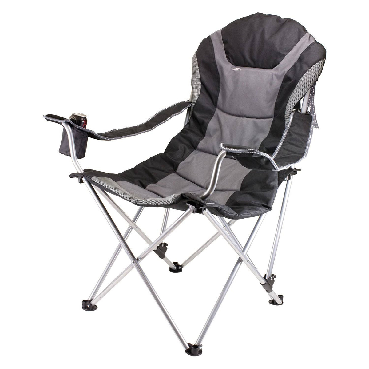 Black Reclining Camp Chair P419