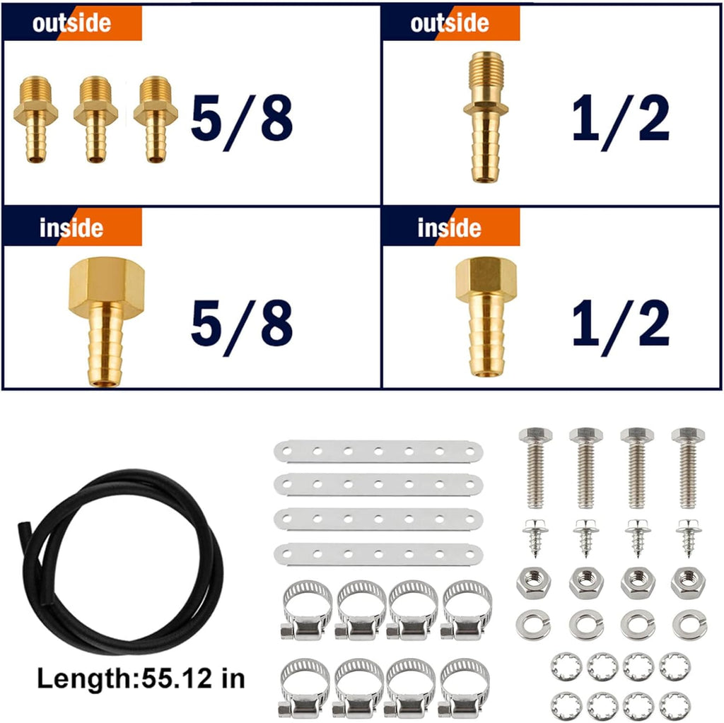 Transmission Oil Cooler Kit with Mounting Hardware V912