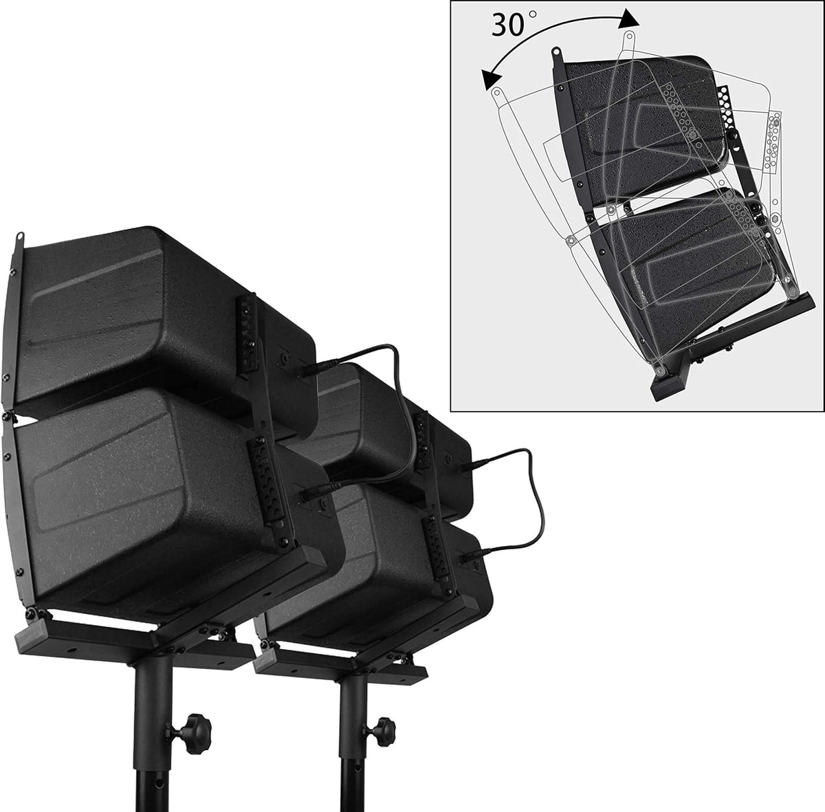 18-inch 4000W Stereo PA Speaker System with Active Subwoofer N30091