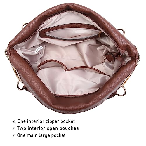 Vegan Leather Rhinestones Hobo Shoulder Bag K418