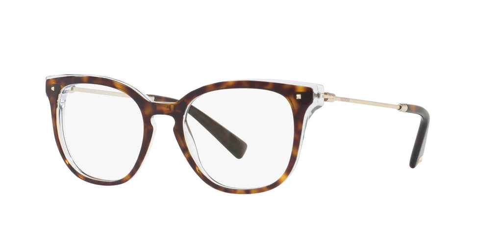 Top Havana on Crystal Eyeglasses R6729