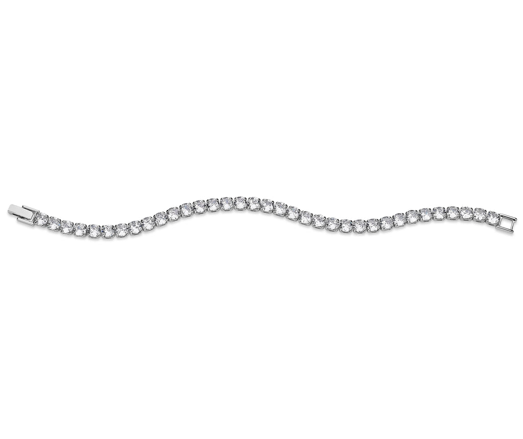 Cubic Zirconia Silver Bracelet Z701853
