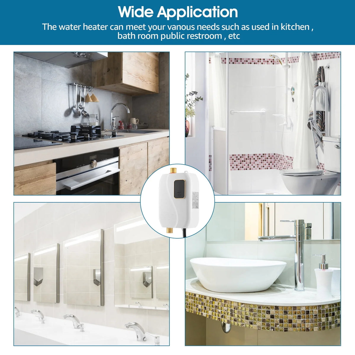 3000W Mini Electric Tankless Instant Water Heater N2130