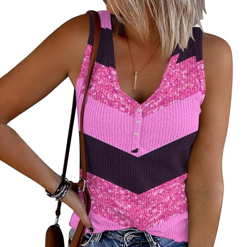 Womens' Crewneck Sleeveless Loose Fit Basic Tanks M555