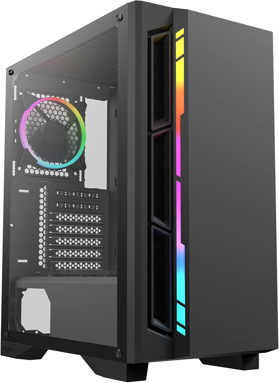 Mid-Tower ATX Gaming Case with Tempered Glass Side Panel V608755
