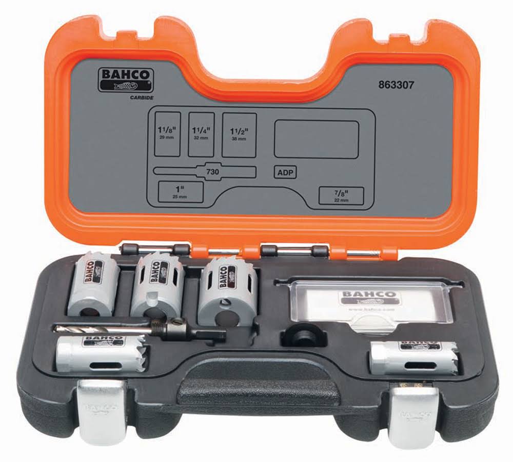 7 Piece Carbide-Tip Holesaw Set U959