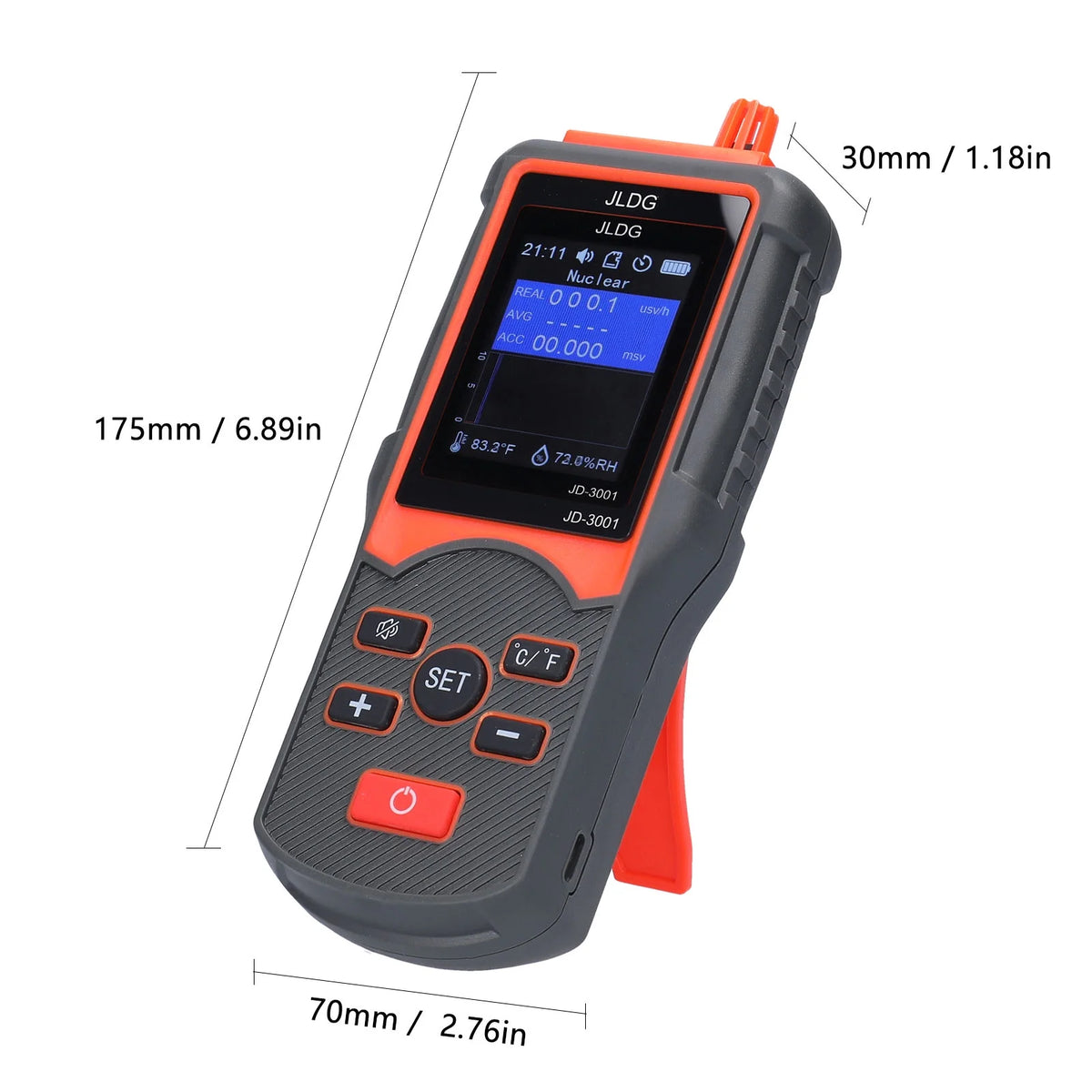 Multifunctional Geiger Counter and Electromagnetic Radiation and Humidity Measurement Device V87095
