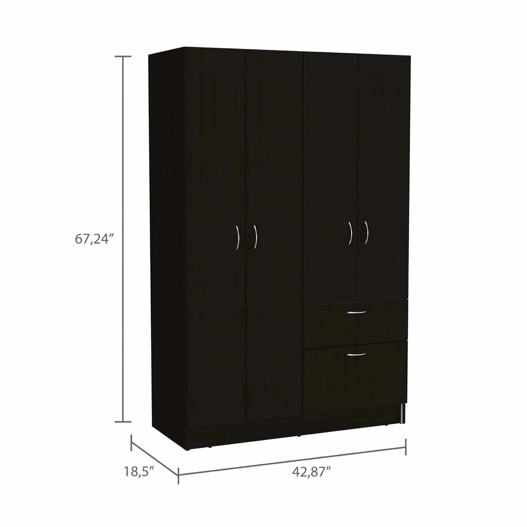 Black White Armoire X80823