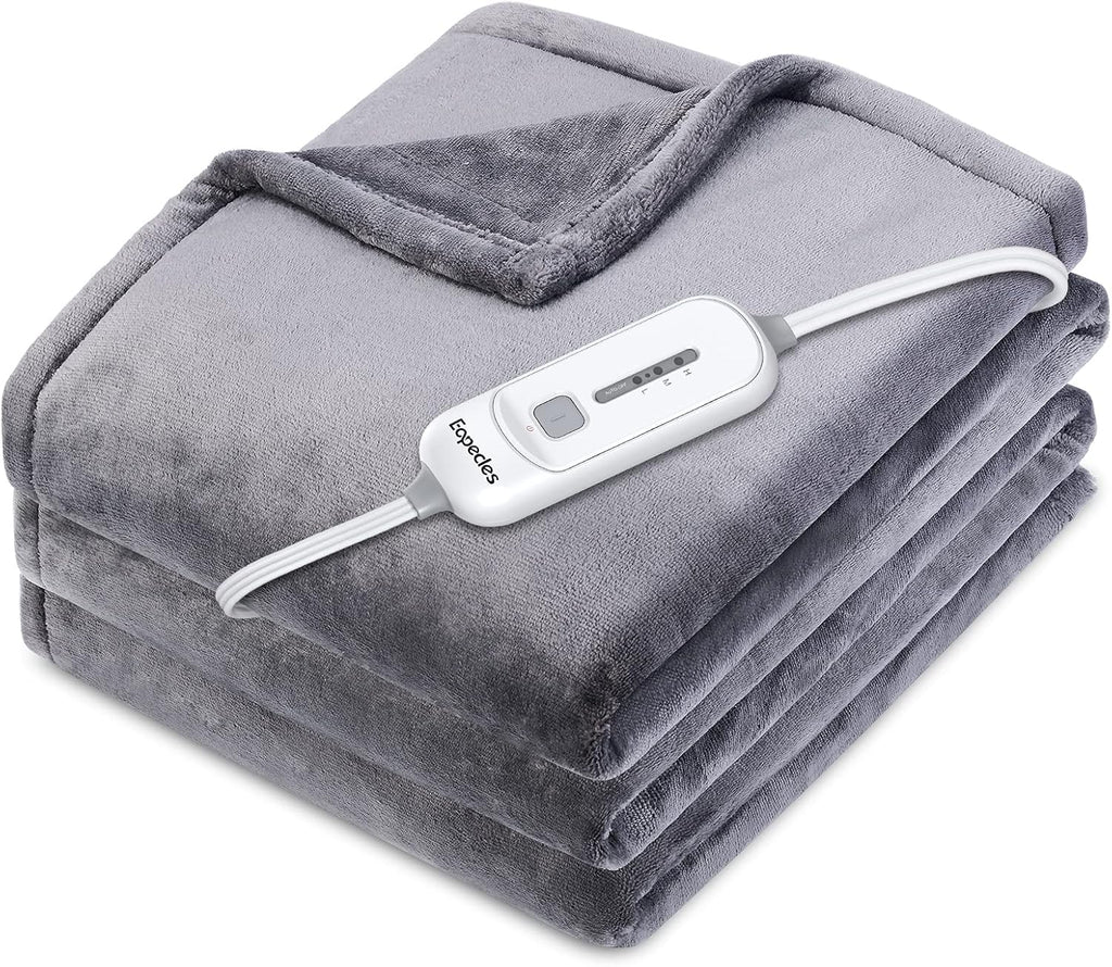 Pink 50x60 Inch Reversible Flannel Heated Throw C320