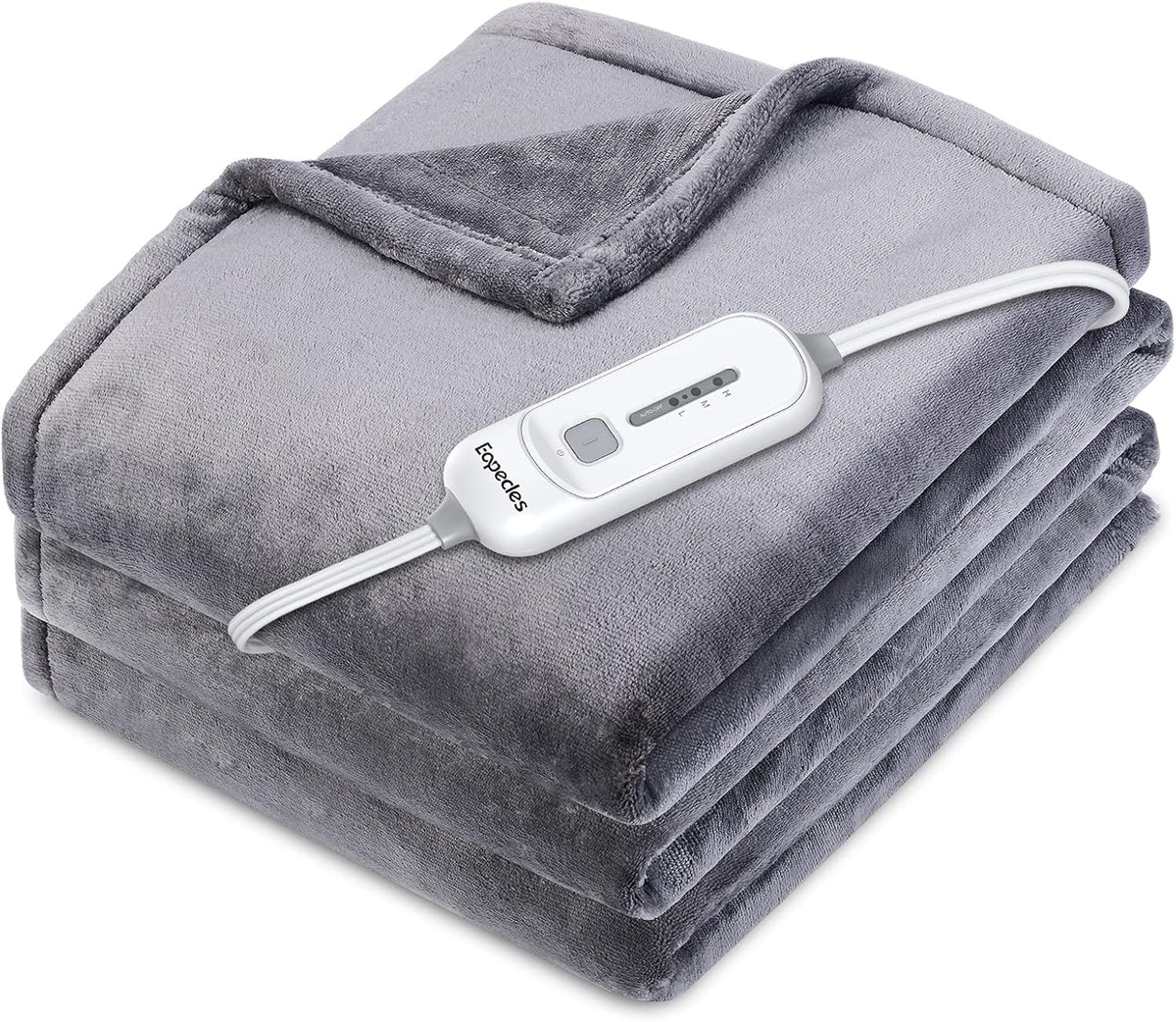 Pink 50x60 Inch Reversible Flannel Heated Throw C320