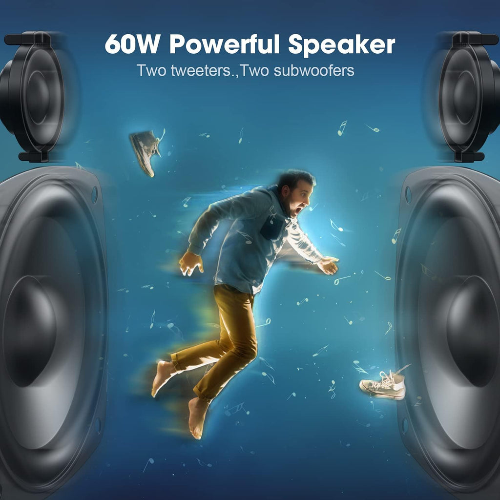 60W Portable Bluetooth Speaker IPX6 Waterproof X725363