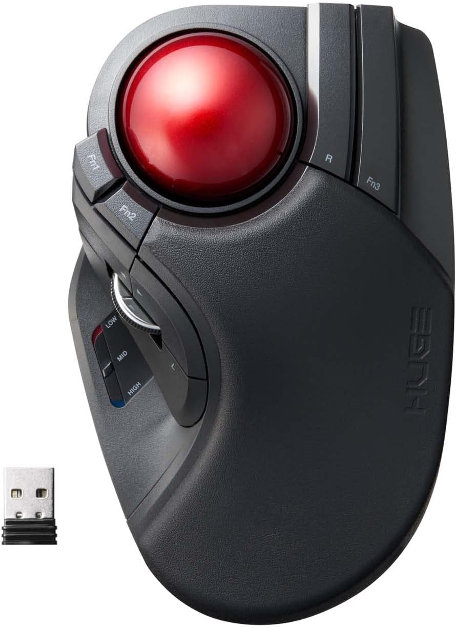 Wired Finger-operated Large Trackball Mouse 8-Button Y925514