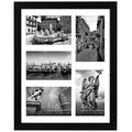 11x14 Collage Picture Frame with Shatter-Resistant Glass - Black Q481