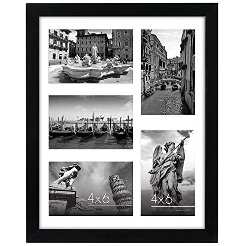 11x14 Collage Picture Frame with Shatter-Resistant Glass - Black Q481