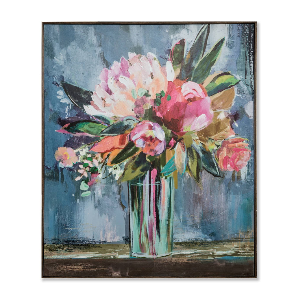Floral Still Life Framed Wall Canvas U17150