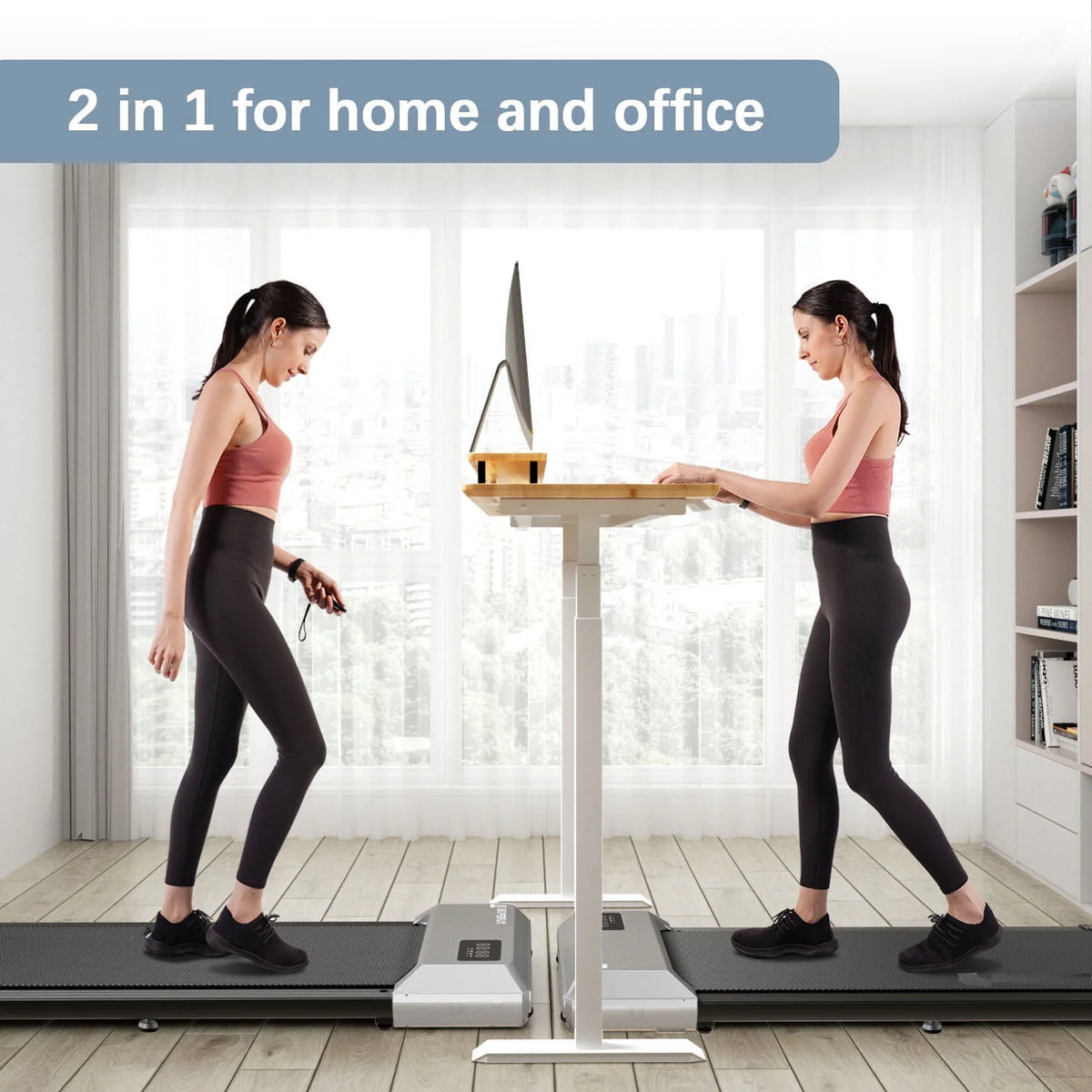 2.5Hp Ultra-Quiet Walking Pad Treadmill with Remote Control O1964