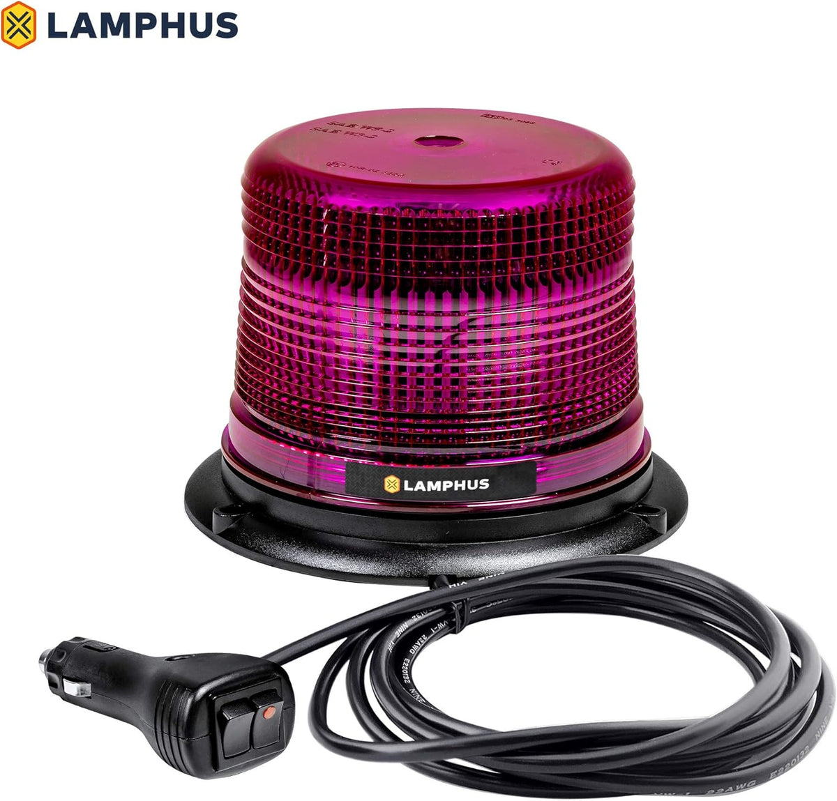 5" 12W White LED Strobe Warning Beacon Light, Pack of 2 U866558