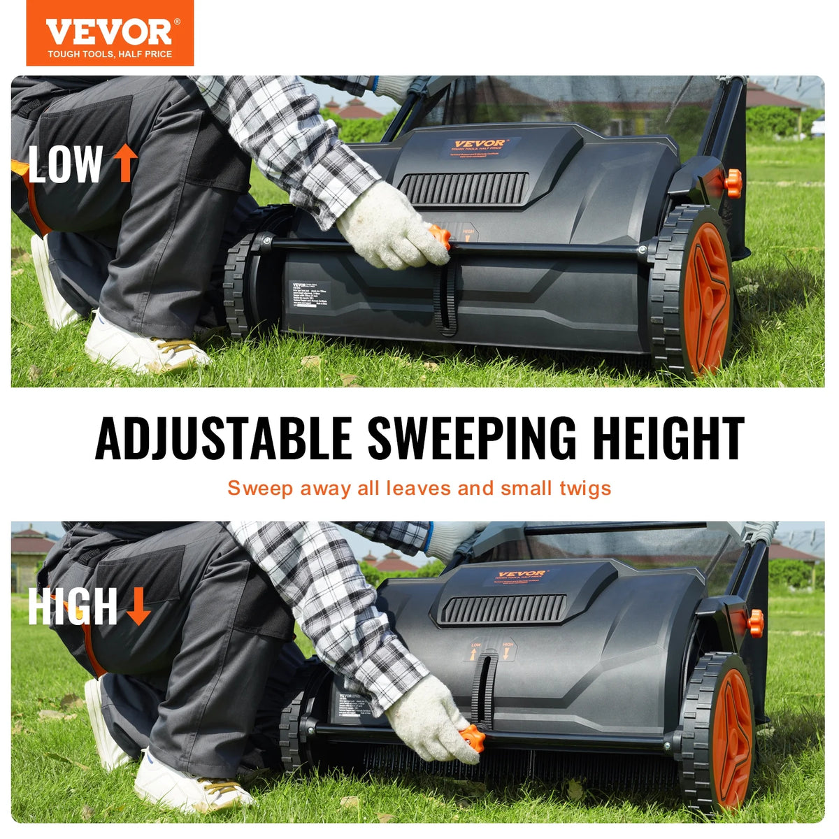 21-inch Push Lawn Sweeper with 3.5 cu. ft Collector T91404