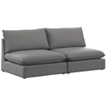 Grey Linen Textured Modular Sofa Q172347