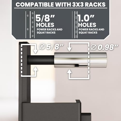 J-Hooks for Power and Squat Racks, 2x2, 2x3 and 3x3, Sold in Pairs Y489