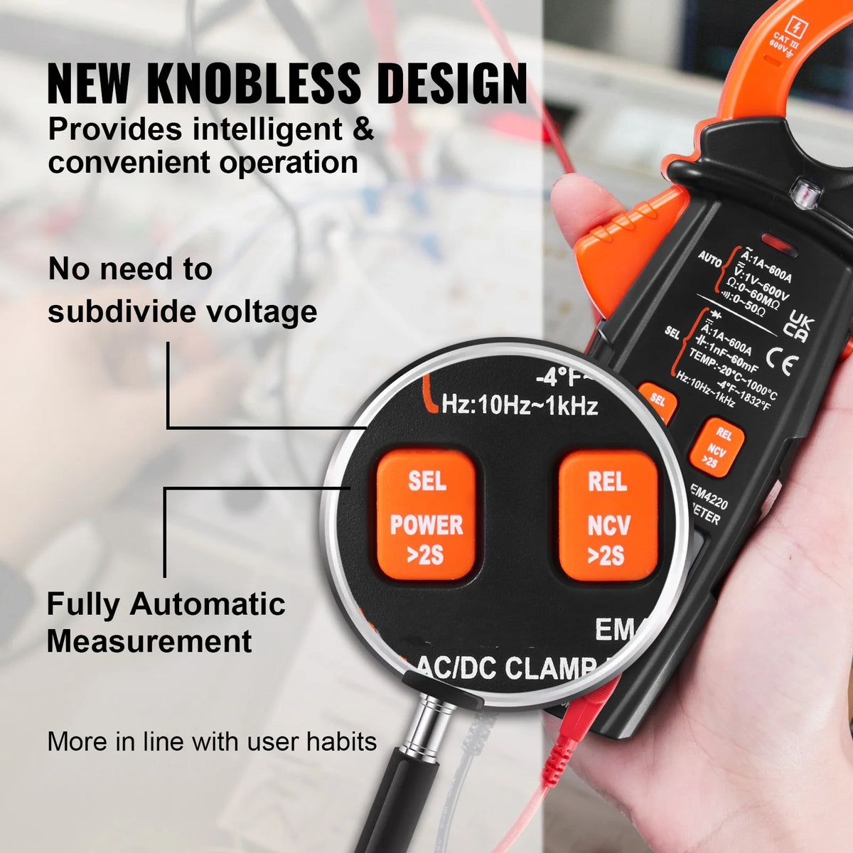 6000 Counts True RMS Digital Clamp Meter N858408