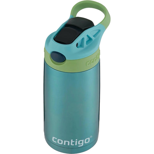 13oz Kids Stainless Steel Water Bottle with Straw O56793