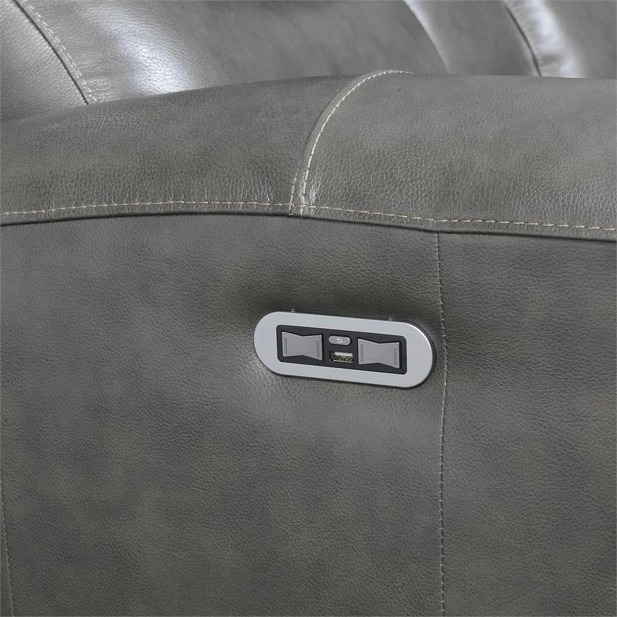 Leather Power Reclining Sofa W737319