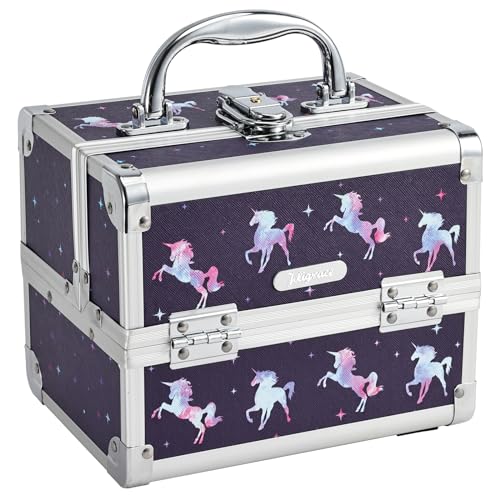 Unicorn Makeup Case with Trays & Mirror F151627