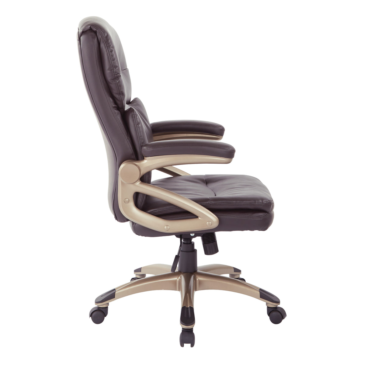 High Back Executive Chair with Espresso Bonded Leather T88653