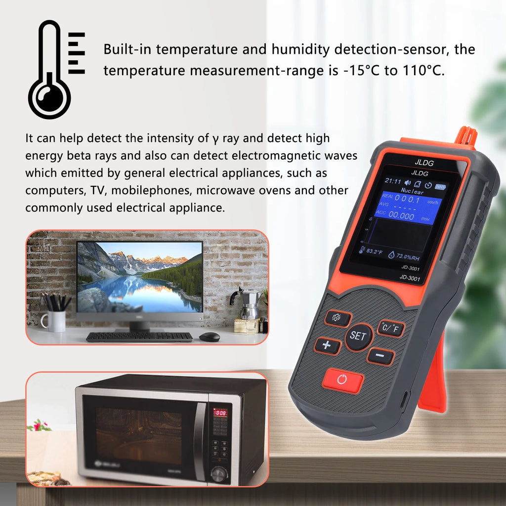 Multifunctional Geiger Counter and Electromagnetic Radiation and Humidity Measurement Device V87095