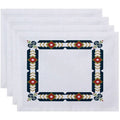 18 inch x 14 inch Geometric Print Placemats, Set of 4 V7466