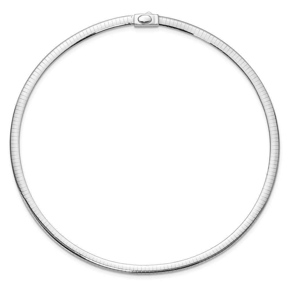 Reversible White & Yellow Domed Omega Necklace D707370