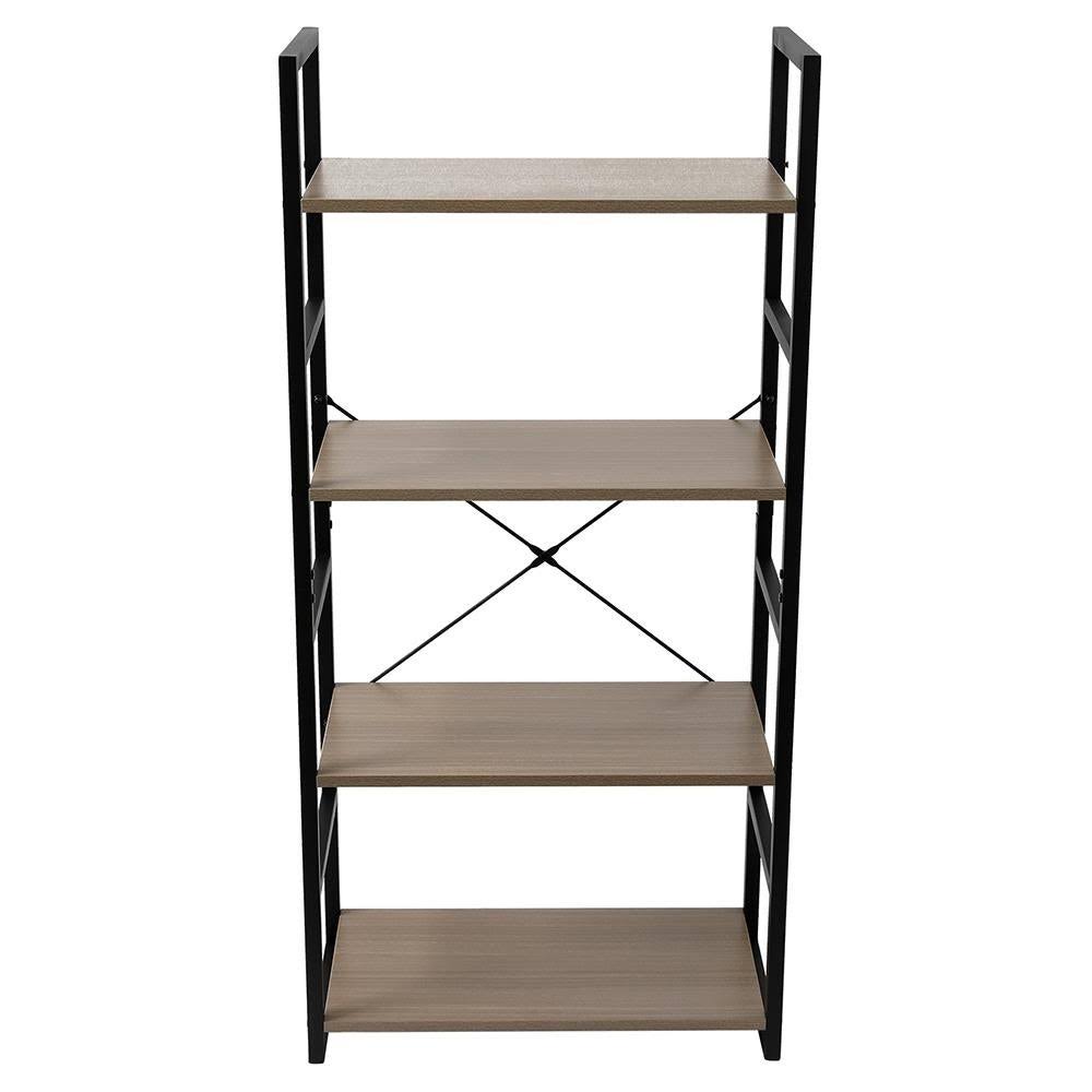 4 Tier Wood and Metal Bookcase C329183