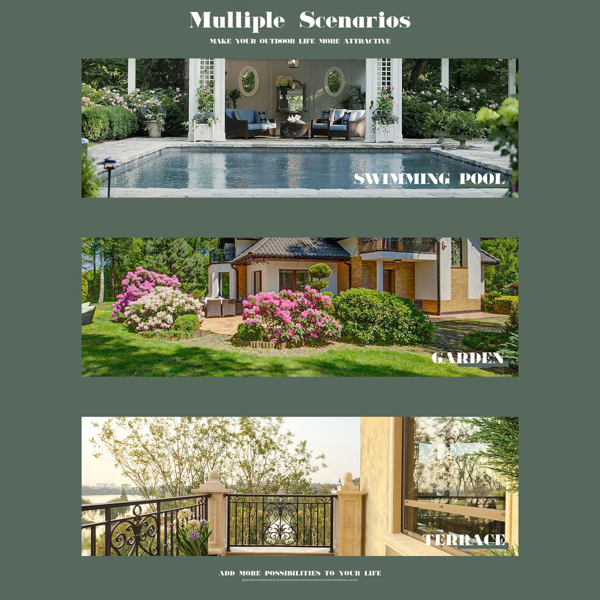 5 Pieces Wicker Rattan Outdoor Sofa Set with Ottoman Z409529