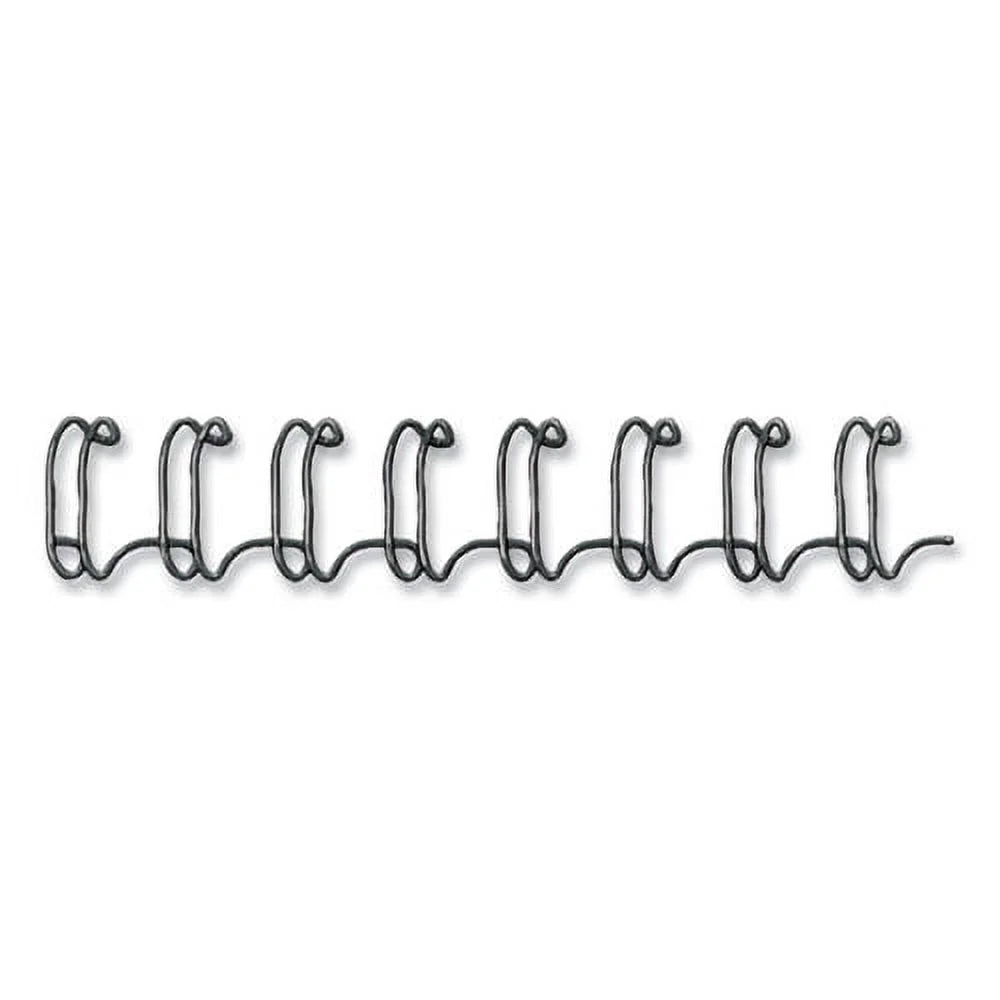 Black Wire Bindings, 9/16" Diameter, 130 Sheet Capacity, 25/pack, Bundle of 5 Packs P104406