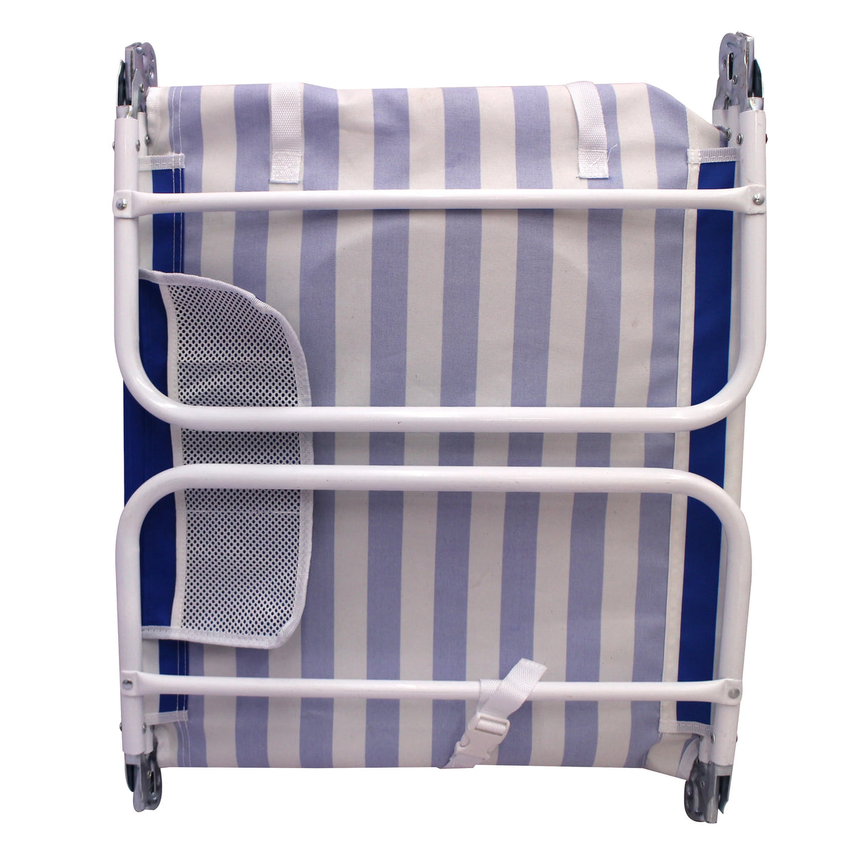 Blue & White Stripe Folding Beach Lounger J85812