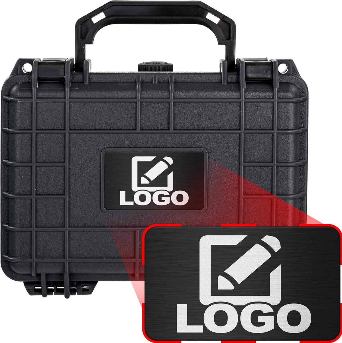 Hard Case Water & Shock Proof with Foam 8.12 inch 6.56 inch 3.56 inch Black J111