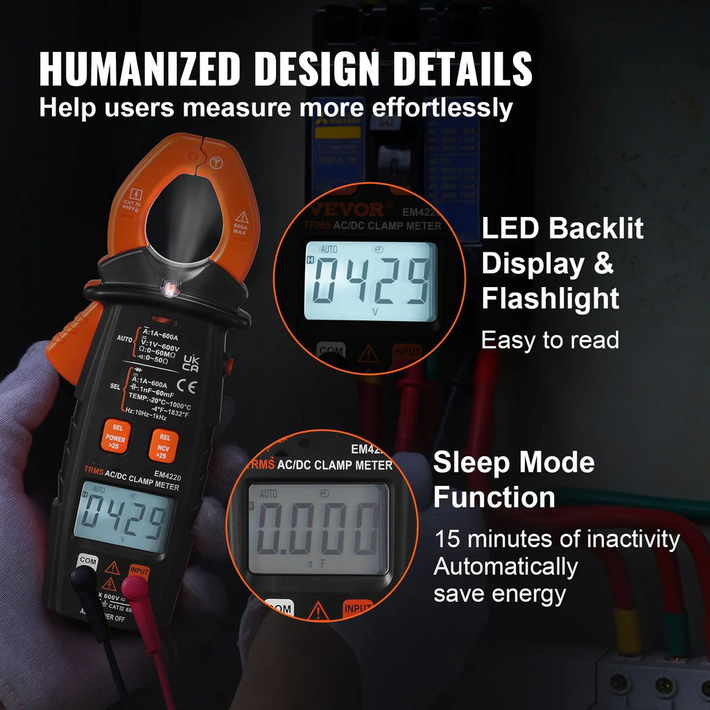 6000 Counts True RMS Digital Clamp Meter N858408