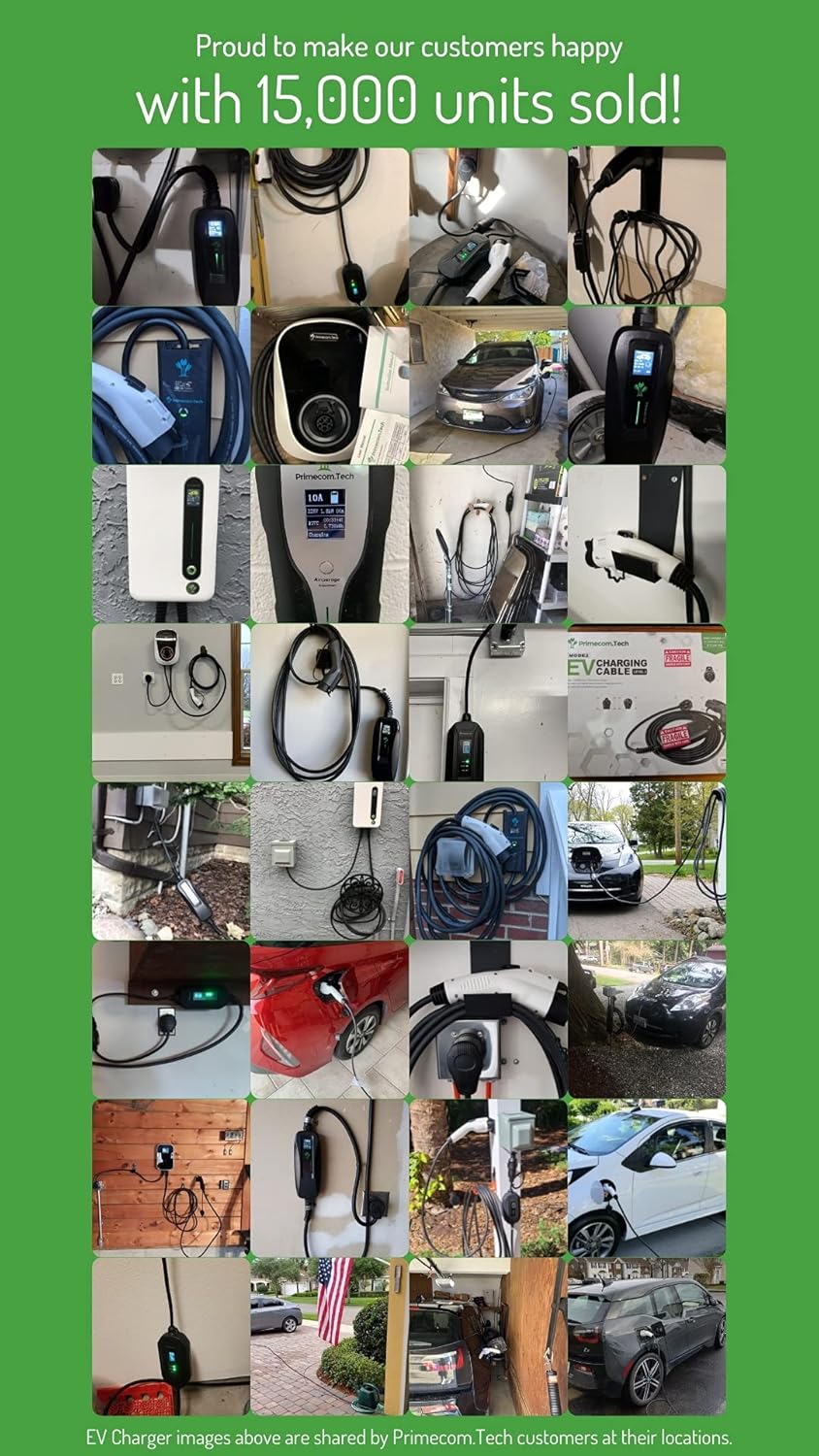 30 Feet Level 2 Electric Vehicle Charger 40 Amp T8448