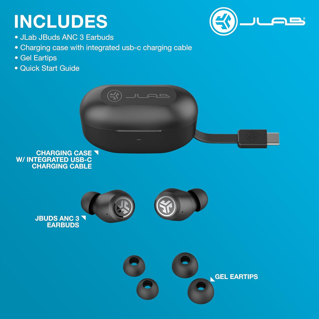 True Wireless Earbuds with Charging Case, Smart Active Noise Canceling E8156